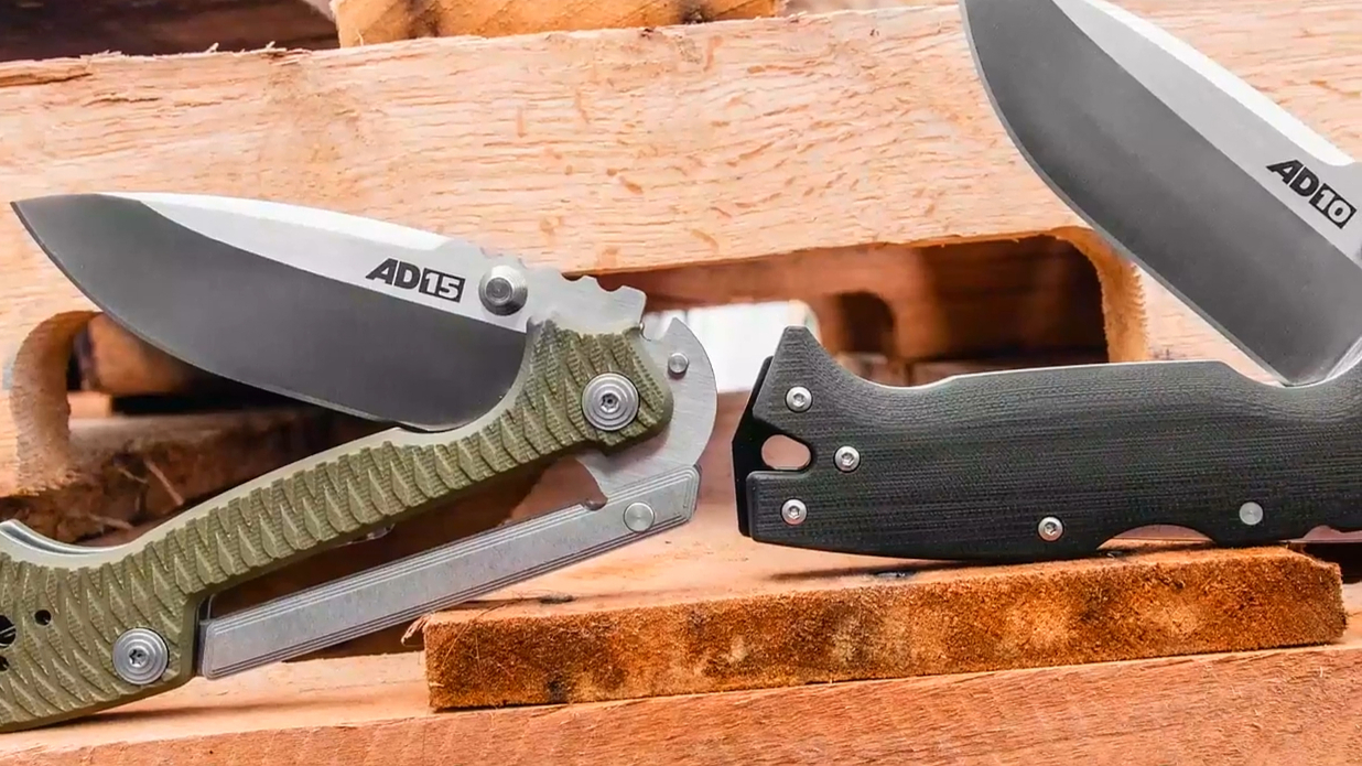 性能强悍的户外工具折!Cold Steel冷钢 AD-10和AD-15 CPM-S35VN